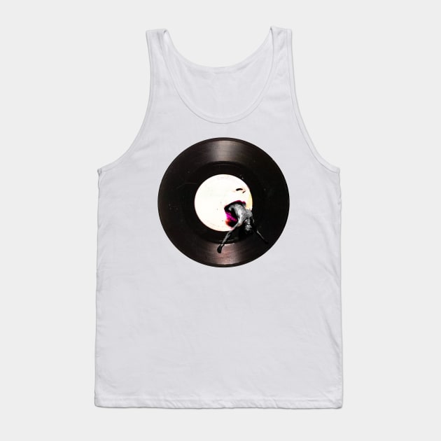 Vinyl Monster Tank Top by DevanGill